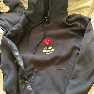 Keith Haring x Shoe Palace Men's Black Hoodie Size L